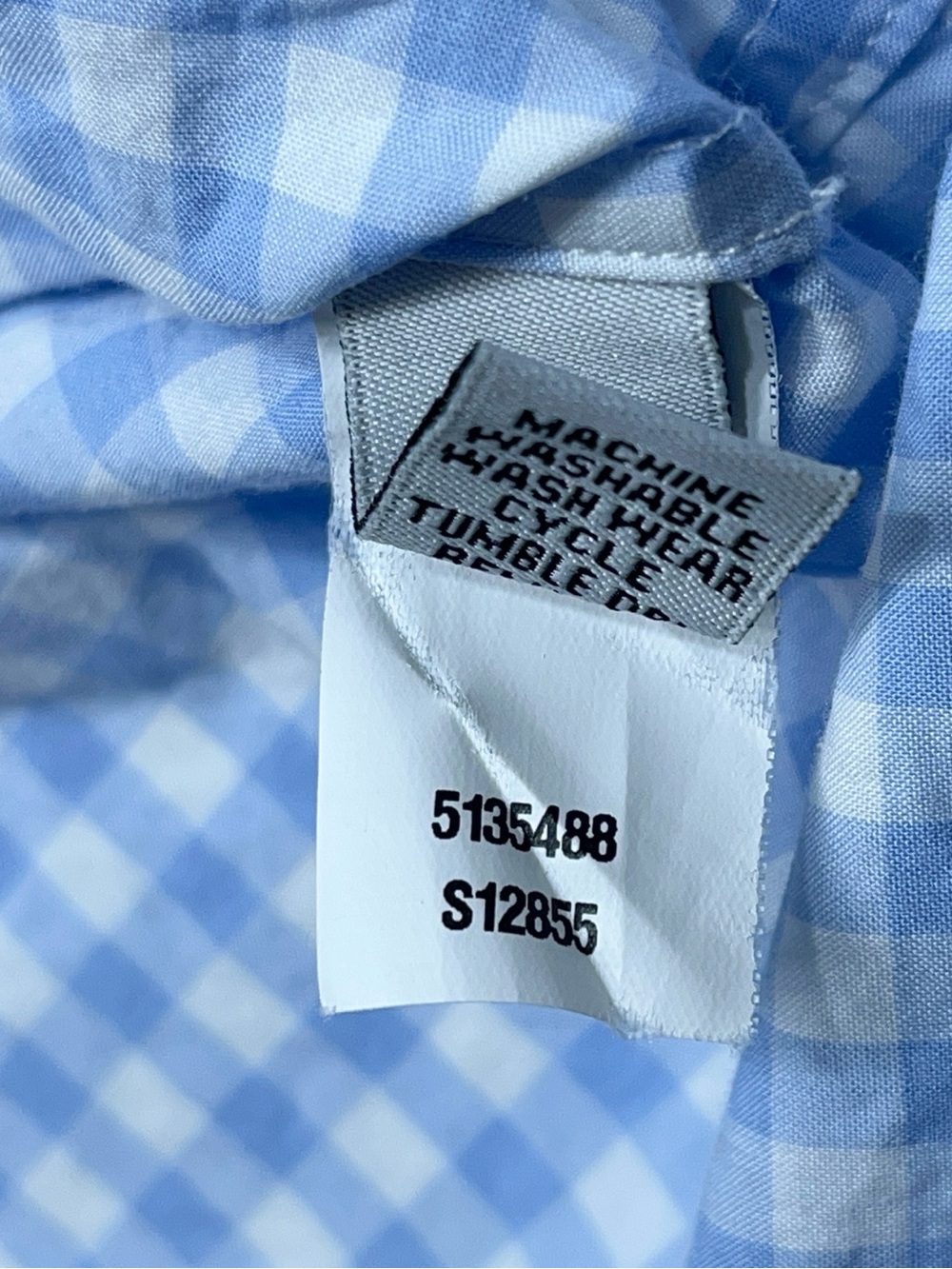 Ann Mashburn Popover Shirt Womens Small Blue Long Sleeve Gingham Poplin - Picture 11 of 16